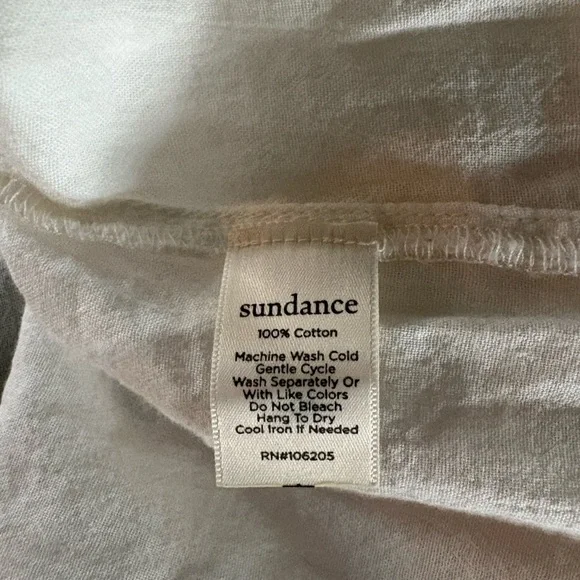 Sundance Ivory Cotton Lace Peasant Top Poet Blouse Romantic Crochet Embellished - Picture 5 of 7